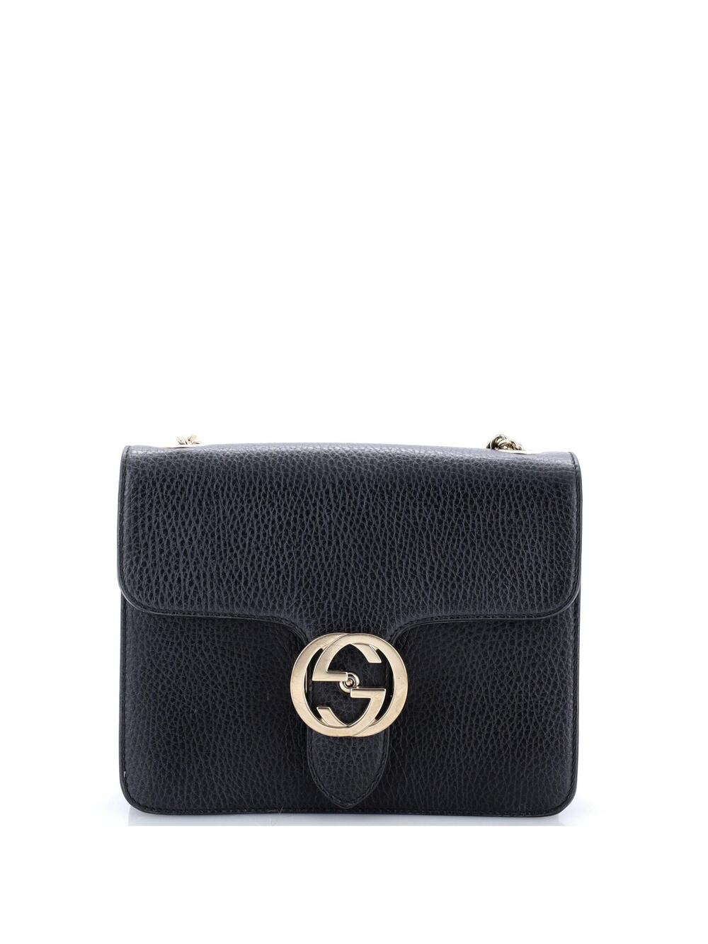 Gucci Interlocking Shoulder Bag Leather #345322G91B